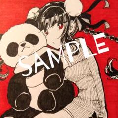 手描き自作イラスト/オリジナル/チャイナ姉妹4枚セット 手描き自作イラスト/オリジナル/チャイナ姉妹4枚セット