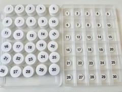 【4セット】数字 1~100 ペットボトルキャップ 絵合わせ 子ども マッチング