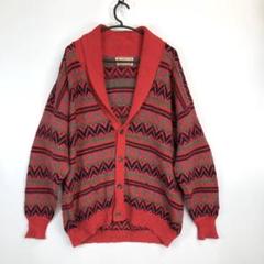 60~70s】Lan Paine バーガンディ クルーネックニット ビンテージ