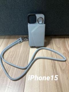 iPhone15スマホショルダーケース