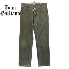 04M881◯John Galliano イタリア製 ニュースペーパー チノパン
