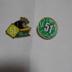ソフトバンクホークス上林選手ピンバッジセット