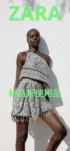 スペイン発送 ZARA アシンメトリービスチェミディドレス 最新作 org.jpg