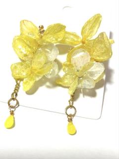 カラーオパール紫陽花ピアス4