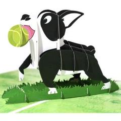 犬のポップアップカード 3Dポップアップカード