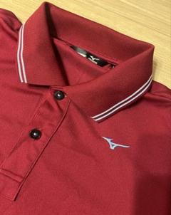 Mizuno メンズ ポロシャツ エンジ