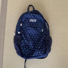 Coleman ネイビー ドットリュック