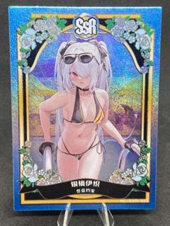 ミッドナイトブルー　ブルーアーカイブ　スリーブ　プレイマット　水着イオリ　B ミッドナイトブルー ブルーアーカイブ スリーブ プレイマット