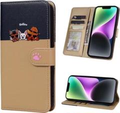 iphoneXRケース 手帳型 犬柄 シンプルスマホケース iphoneケース