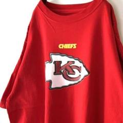 CHIEFS NFL カンザスシティチーフス Tシャツ XL レッド 赤 古着