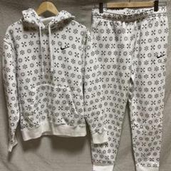 NIKE / BRS LOGO ALL OVER PATTERN HOODIE