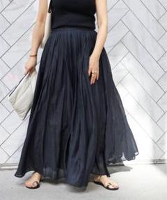マリリンムーンTUCK TECHNIGUE SHEER SKIRT サイズ36