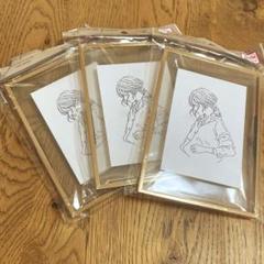 アイアン フォトフレーム　3個セット ゴールド　L判