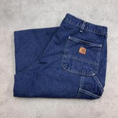 Carhartt　カーハート　極太　デニムペインターパンツ　古着　濃紺　W38