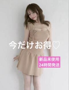 新品未使用♡andmary Bebe mini dress beige - メルカリ
