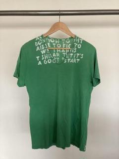 マルジェラ エイズ Tシャツ 緑╳白