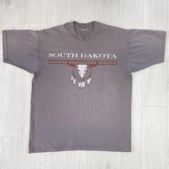 00s　古着　SOUTH DAKOTA　Tシャツ　プリント　Lサイズ相当