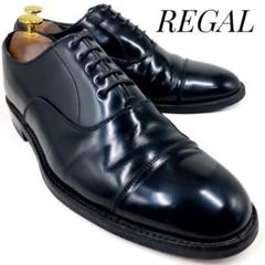 REGAL リーガル 内羽根式ストレートチップ V026 黒 ブラック 25cm