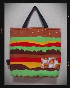 New❗️ハンドメイドBAG♥BIGハンバーガー☆トートバッグ