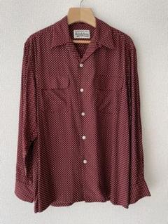 WACKO MARIA SMALL DOTS OPEN COLLAR SHIRT