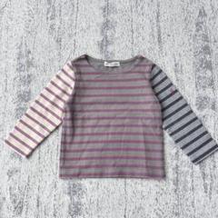 グリーンレーベルリラクシング 長袖Tシャツ ロンT キッズ 95 ボーダー