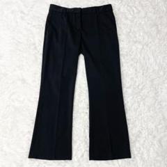 【極美品】PRADA プラダ レディース フレア スラックス 42 黒