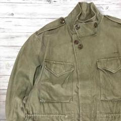 《希少》good design☆ミリタリージャケット 42R カーキ JK405