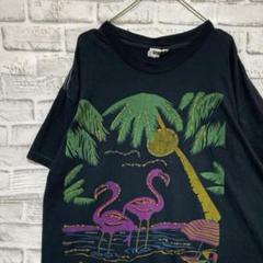 USA製90sヴィンテージTシャツ！シングルステッチ　ブラック半袖古着XL 12