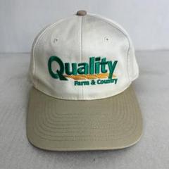 【US古着】Quality クオリティ トラッカー キャップ ツートン 企業