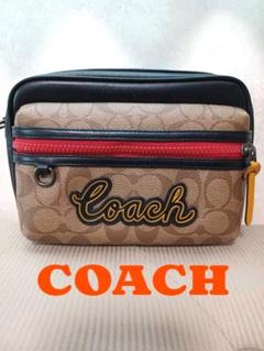 COACH 配色オシャレな クラッチバッグ