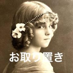 アンティークポストカード 花冠の美少女 エレンちゃん♡明治