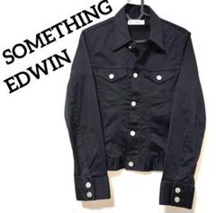 SOMETHING EDWINサムシングエドウィン ブラックボタン付きジャケット
