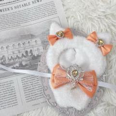 ぬい服 着ぐるみ ちびぐるみ 11cm ねこ オレンジ