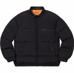 Supreme Leather Collar Puffy Jacket