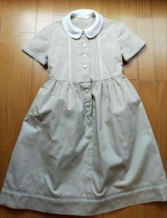 familiar 半袖ワンピース 140サイズ familiar - ファミリア 半袖ワンピース 140cm キッズ 女児 紺×白