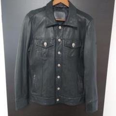 COLLARS◆スカルボタン 山羊革 トラッカージャケット L カラーズ COLLARS◇スカルボタン 山羊革 トラッカージャケット L カラーズ