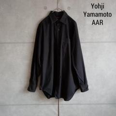 ヨウジヤマモト A.A.R シャツ 長袖 黒 ヨウジヤマモト ノアールYohji Yamamoto NOIR アシンメトリー