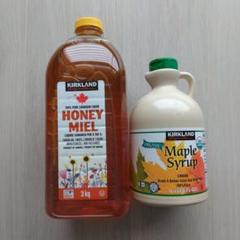 ☆お値下げ　コストコ　カークランド　ハチミツ　3kg＆メープルシロップ　1L ≪贈り物に≫カークランド はちみつ 3kg 送料無料 コストコ 通販