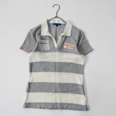 Rosasen　ロサーセン▼スキッパーボーダーゴルフシャツ▼Mサイズ