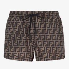 【新品未使用】FENDI スイムショーツ ブラウンファブリック ショートパンツ m54802222418_1.jpg?1713437309