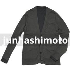 ジュンハシモト 定価2.5万 薄手 ウール ロングカーディガン