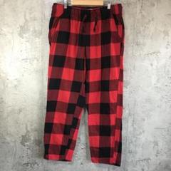 yz93古着　チェックパンツ　パジャマパンツ　赤　黒　90s Y2K