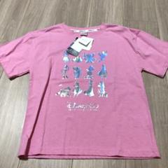 の新品タグ付き ディズニー100周年記念 Tシャツ ピンク 150