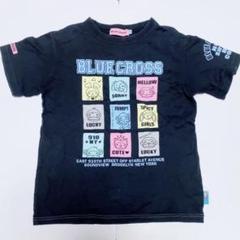 ブルークロス　Tシャツ　ブラック　Sサイズ　当時物　希少柄