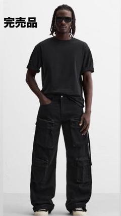 ZARA デニムカーゴパンツ 新品 未使用 カーゴパンツ デニム