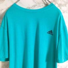 【なえなのブルー】アディダス　ワンポイントロゴ　半袖Ｔシャツ　ライトブルー　ＸＬ