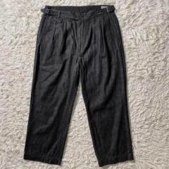 美品】ケネスフィールド パンツ グルカトラウザーズ ブラックデニム ワイド XL