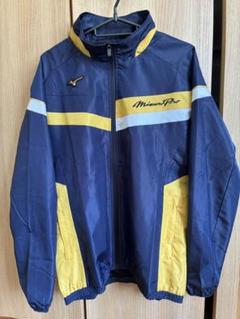 ミズノプロ　ウィンドブレーカー上下セット　ネイビー/イエロー Mサイズ ミズノ(mizuno) 限定 ミズノプロ ウインドブレーカー 上下セット