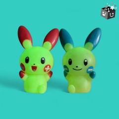 ポケモンキッズ（プラスル（蛍光）、マイナン（蛍光））指人形