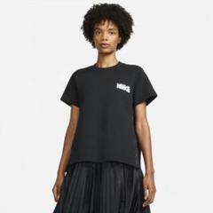【未使用品】NIKEサカイコラボ　Tシャツ　グレーMサイズ NIKE サカイグレー 半袖Tシャツ サイドスリット - メルカリ